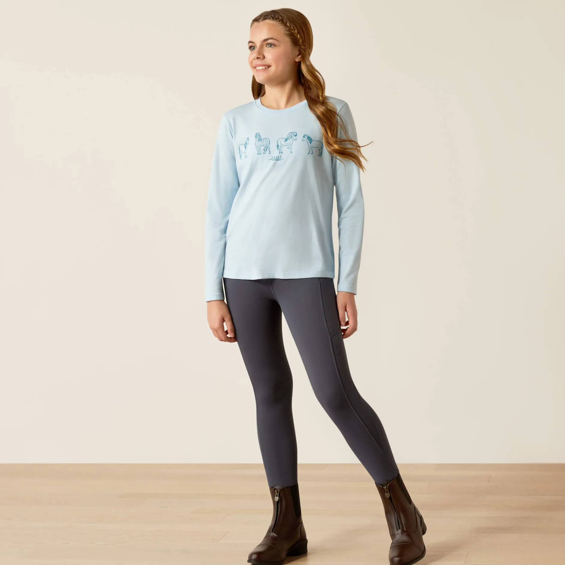 Ariat Oberteile & T-Shirts*Pony Squad T-Shirt CERULEAN HEATHER