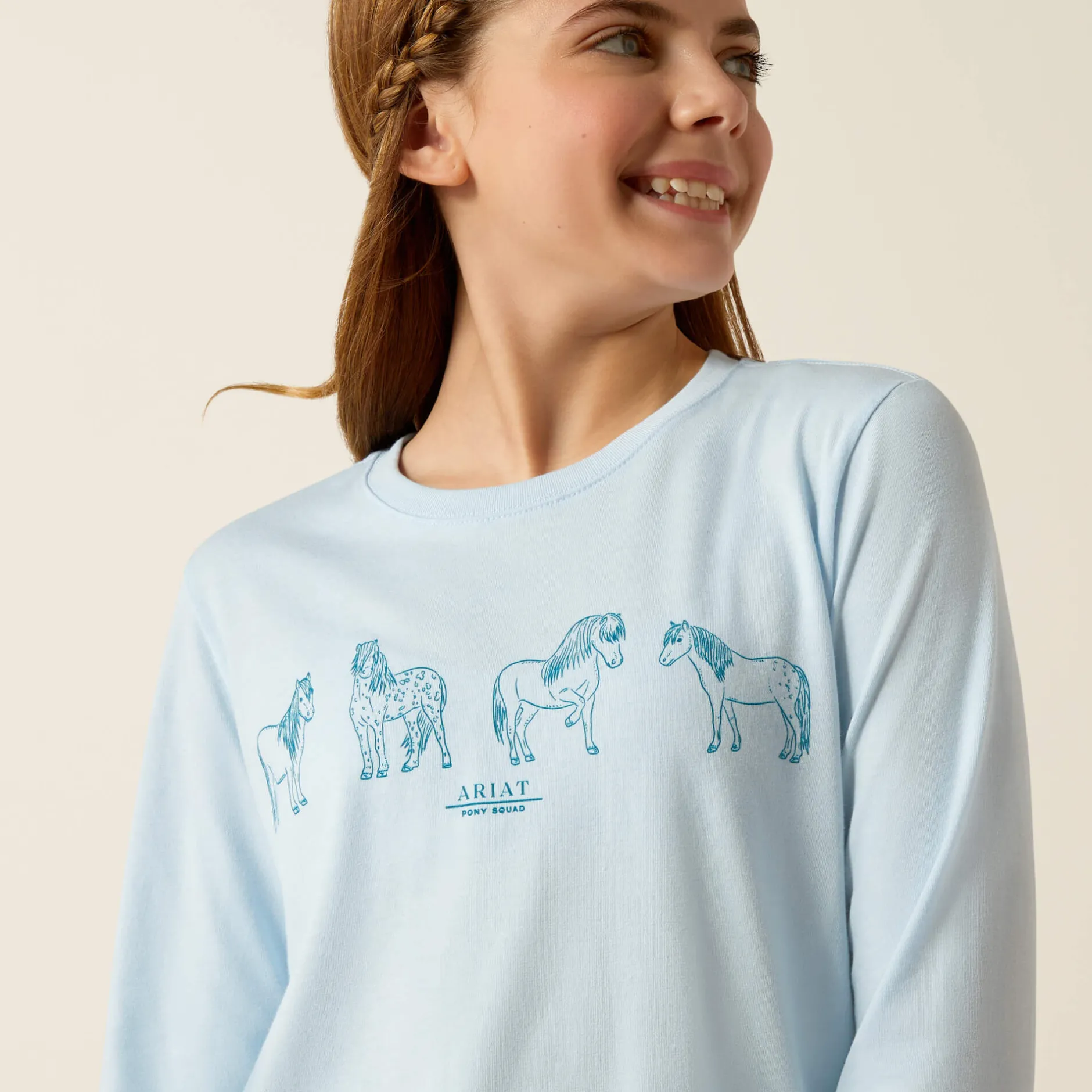 Ariat Oberteile & T-Shirts*Pony Squad T-Shirt CERULEAN HEATHER