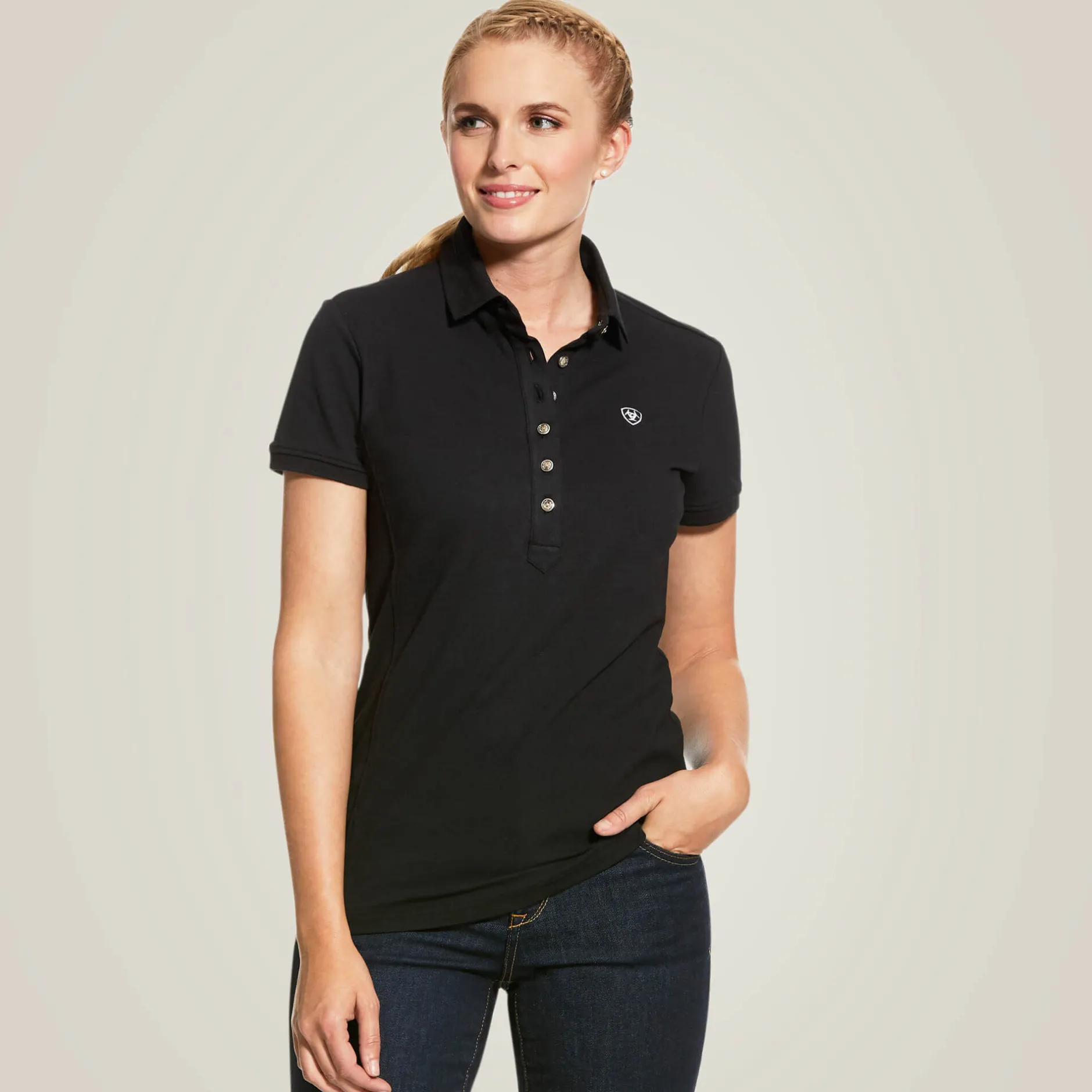 Ariat Oberteile & T-Shirts*Prix 2.0 Polo Shirt BLACK