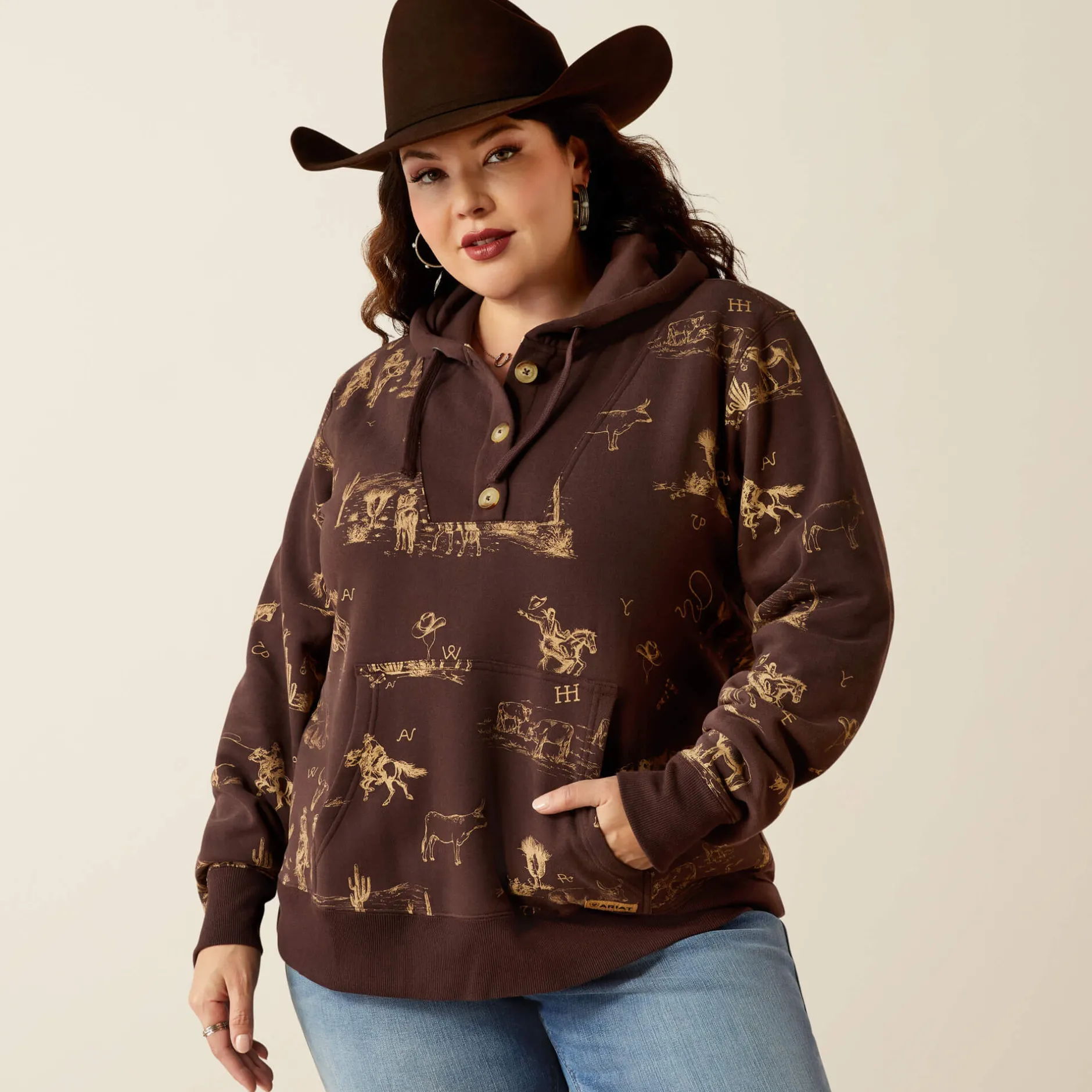 Ariat Hoodies & Sweatshirts|Sweatshirts & Hoodies*Ranchin Hoodie RANCHIN PRINT