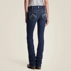 Ariat Denim|Denim*R.E.A.L. Mid Rise Icon Stackable Straight Leg Jean OCEAN