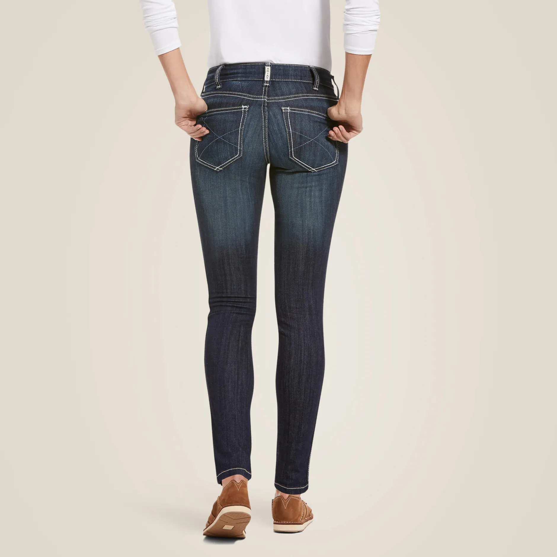 Ariat Denim|Denim*R.E.A.L Mid Rise Outseam Ella Skinny Jean CELESTIAL