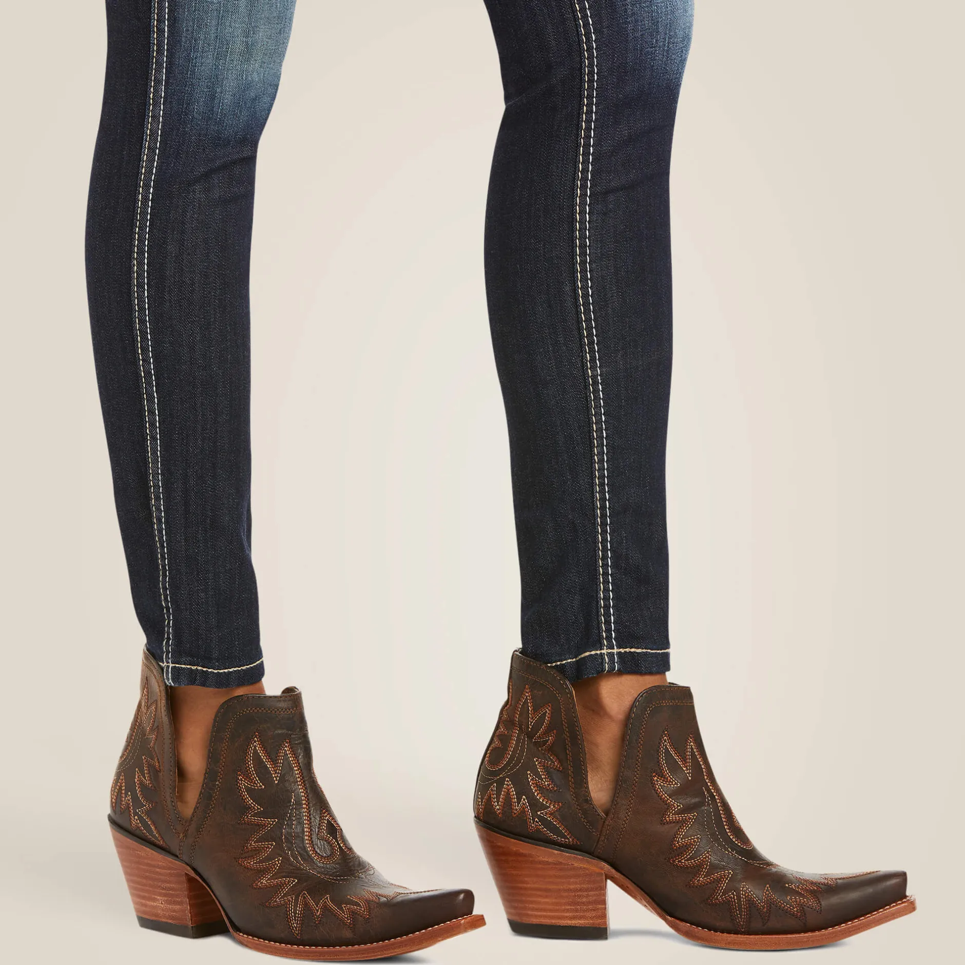 Ariat Denim|Denim*R.E.A.L Mid Rise Outseam Ella Skinny Jean CELESTIAL