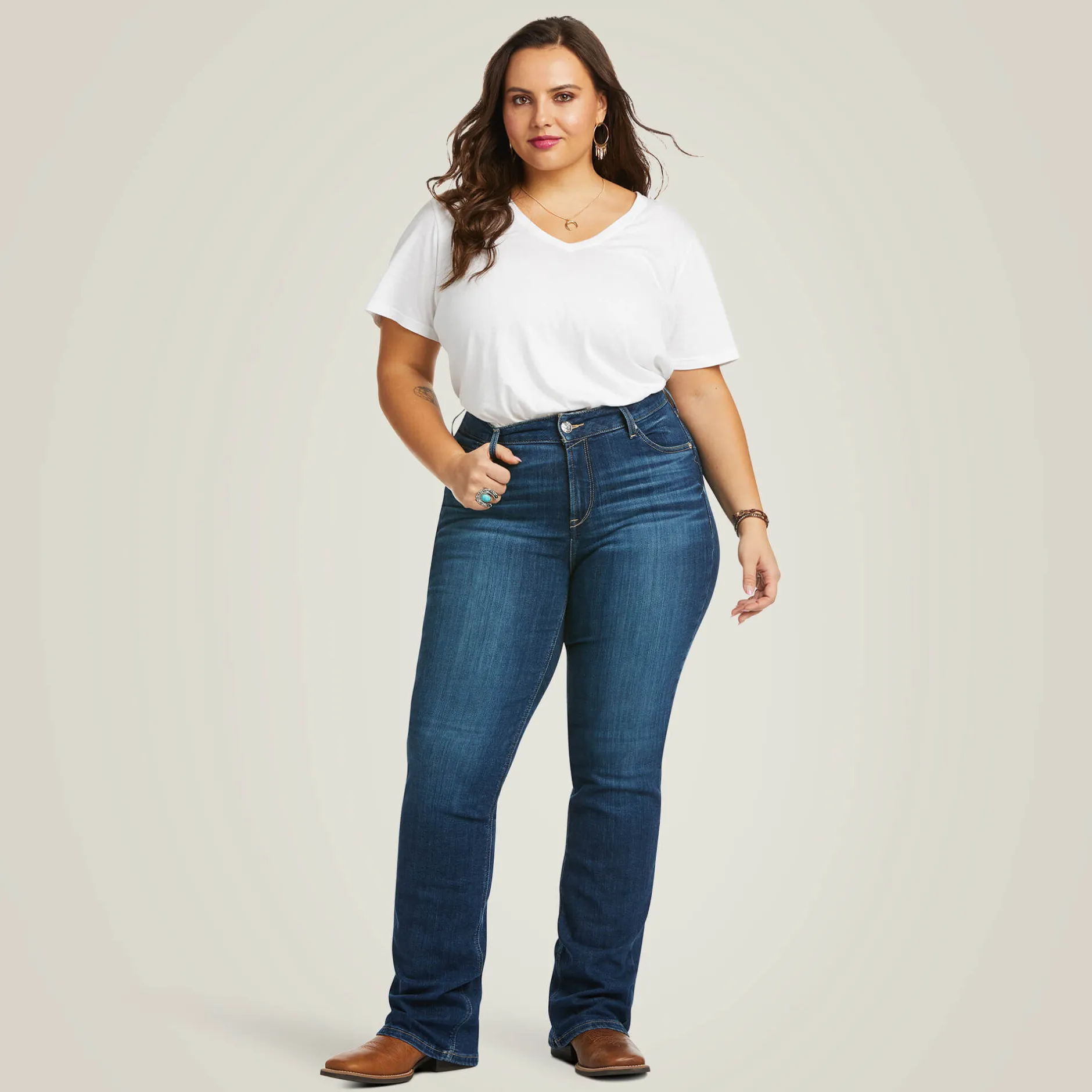 Ariat Denim|Denim*R.E.A.L. Perfect Rise Abby Straight Jean MACKENZIE