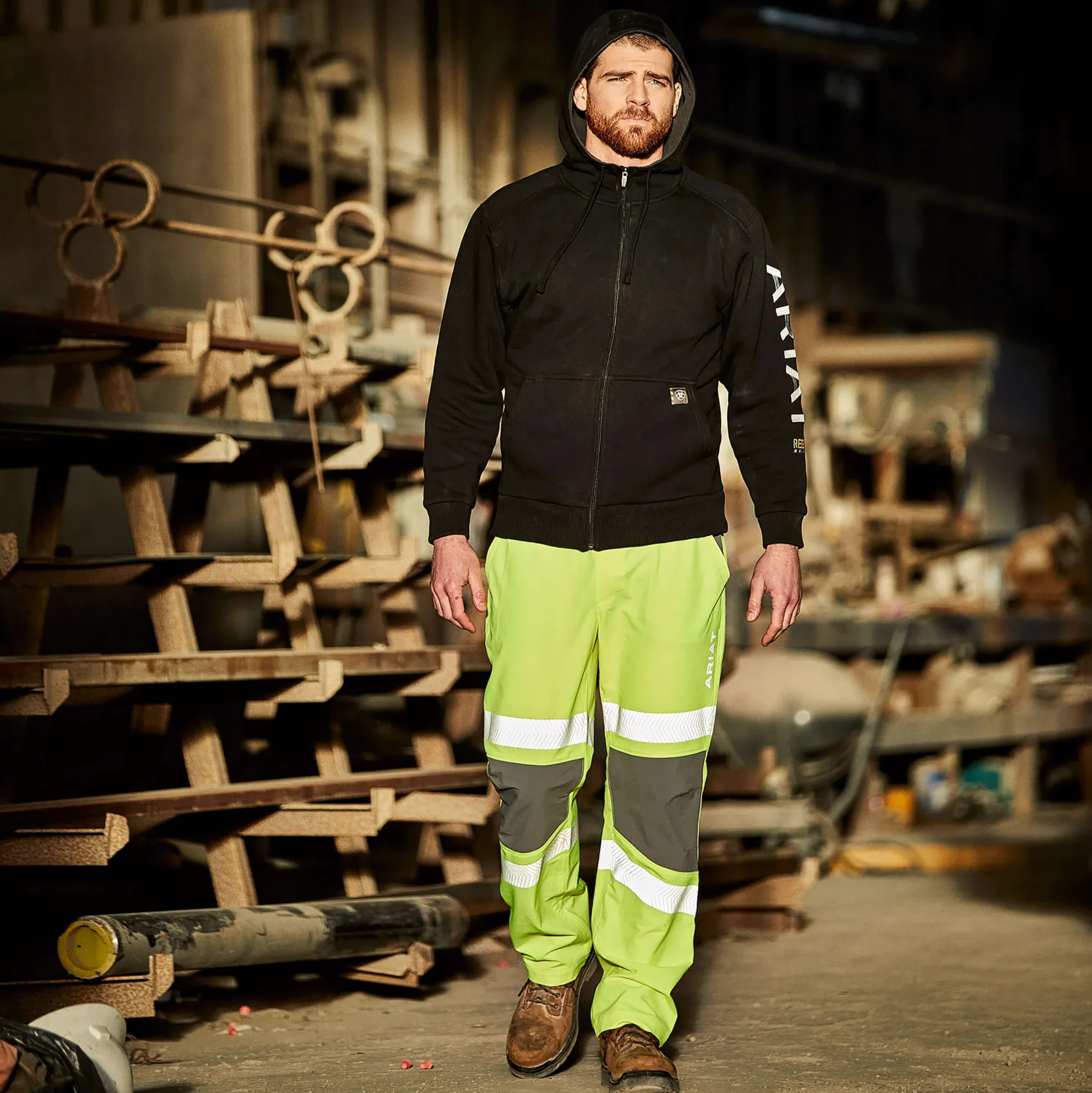 Ariat Hoodies & Sweatshirts|Work*Rebar All-Weather Full Zip Hoodie BLACK