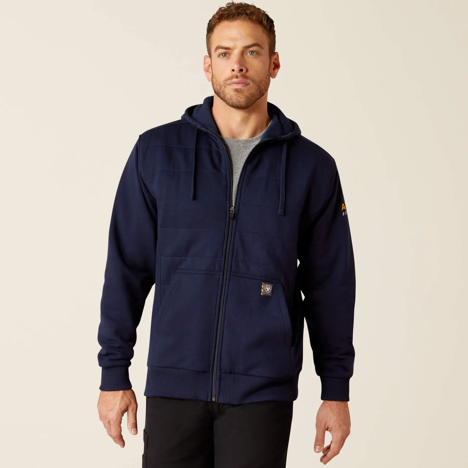 Ariat Hoodies & Sweatshirts|Work*Rebar All-Weather Insulated Full Zip Hoodie NAVY