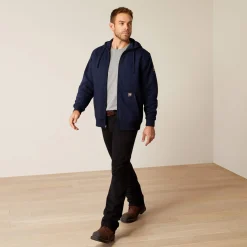 Ariat Hoodies & Sweatshirts|Work*Rebar All-Weather Insulated Full Zip Hoodie NAVY