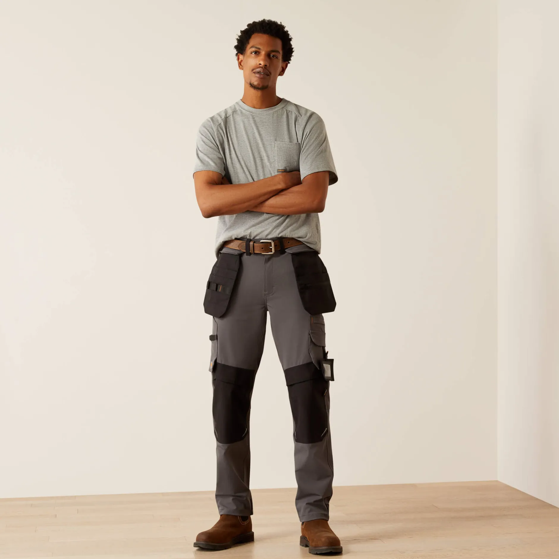 Ariat Arbeitshosen|Work*Rebar Cordura M7 Slim Dynamic Utility Straight Work Trouser CHARCOAL