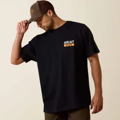 Ariat Tops & T-Shirts|Work*Rebar Cotton Strong Roughneck Graphic T-Shirt BLACK