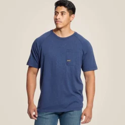 Ariat Tops & T-Shirts|Tops & T-Shirts*Rebar Cotton Strong T-Shirt NAVY HEATHER