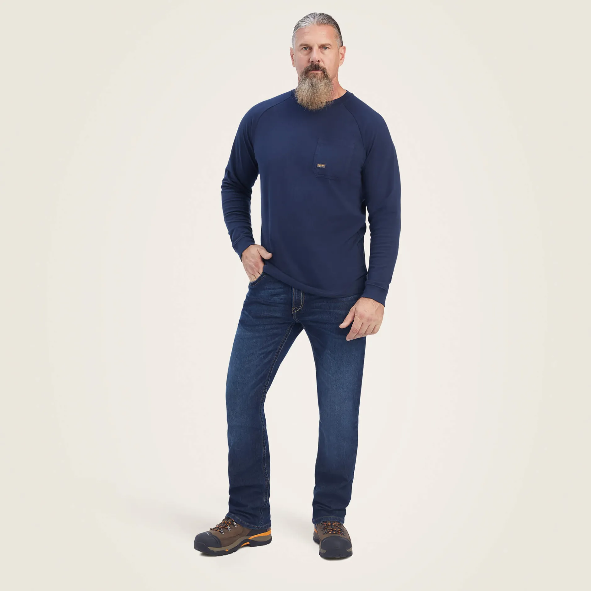 Ariat Tops & T-Shirts|Work*Rebar Cotton Strong T-Shirt NAVY