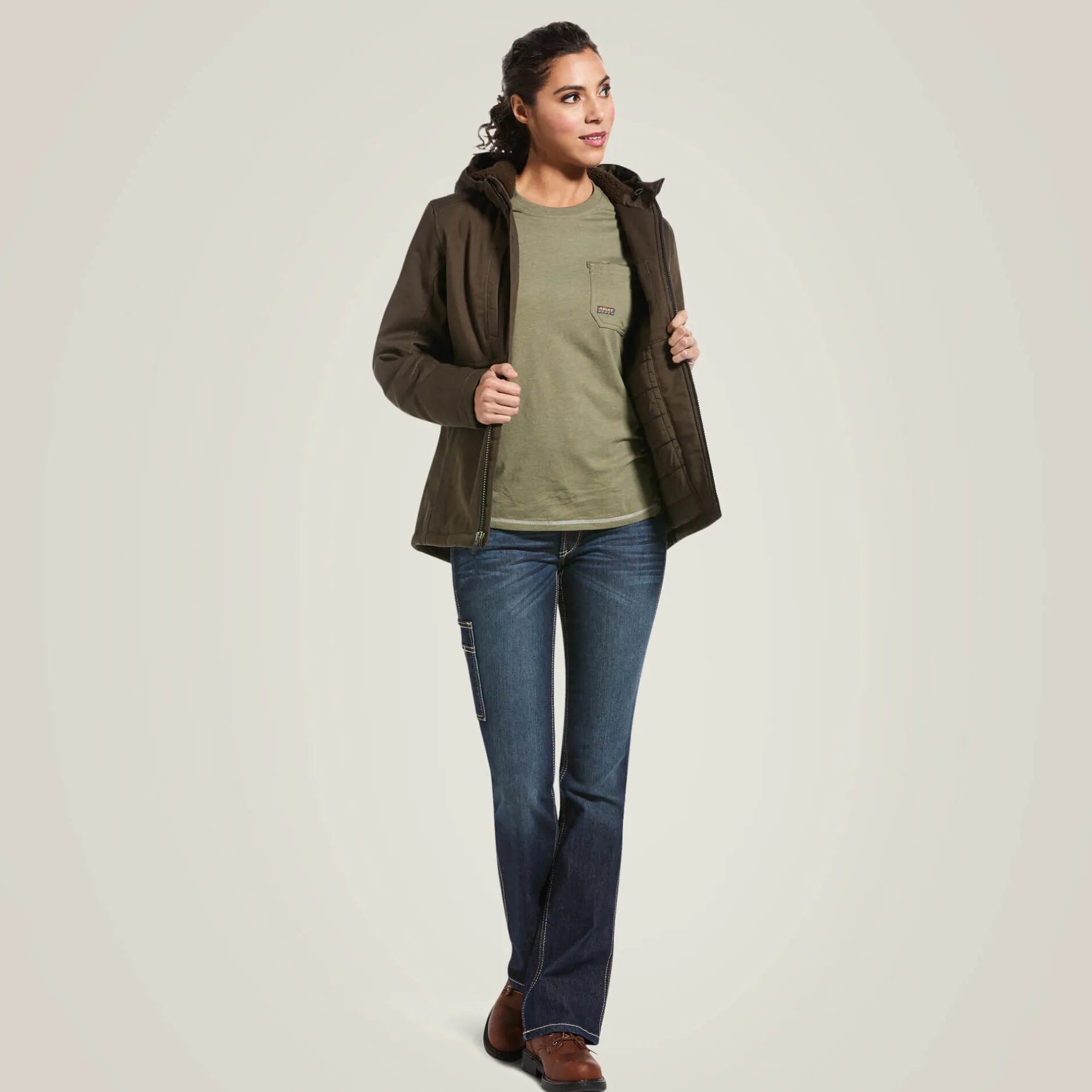 Ariat Jacken|Work*Rebar DuraCanvas Insulated Jacket WREN