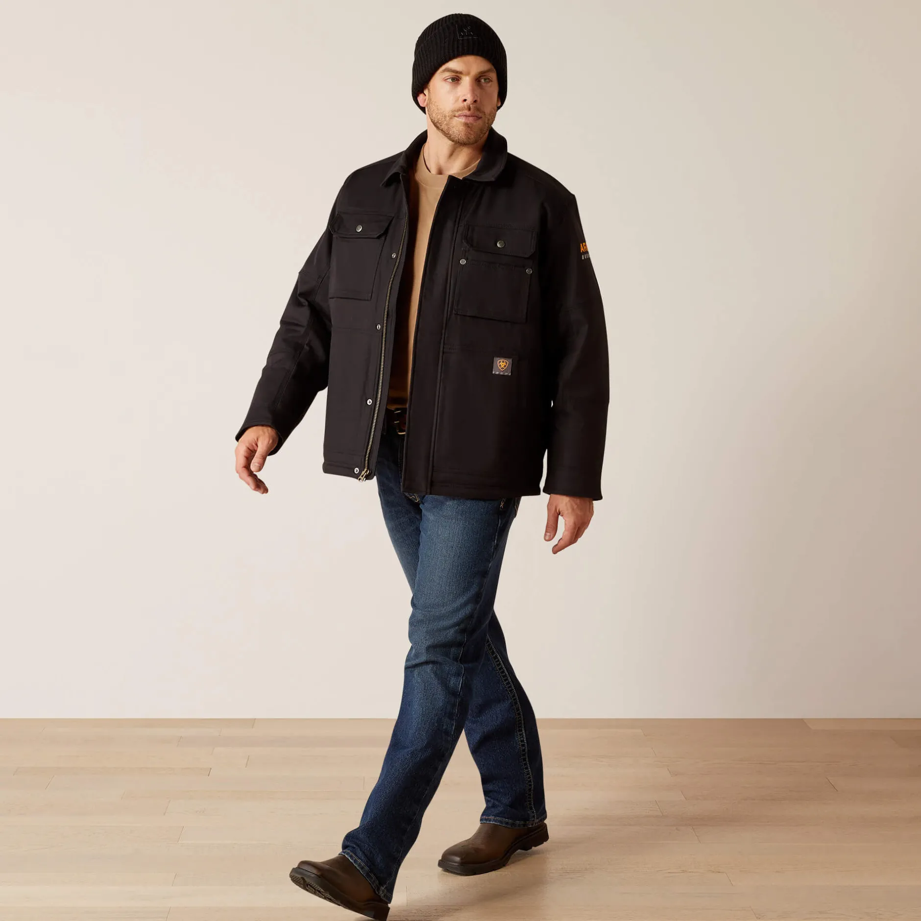 Ariat Jacken|Work*Rebar DuraCanvas Sherpa-Lined Coat BLACK