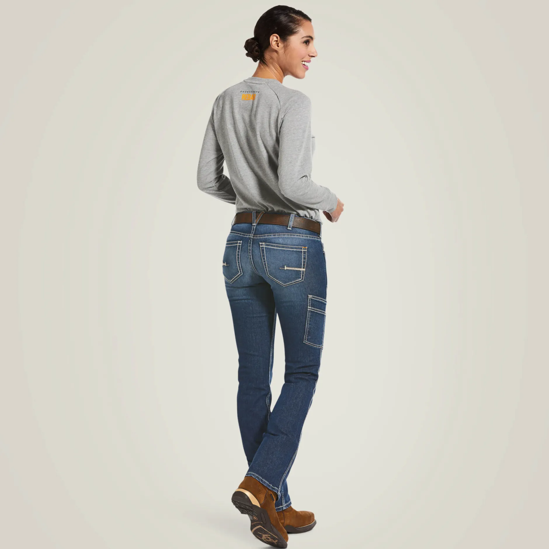 Ariat Arbeitsjeans|Work*Rebar DuraStretch Riveter Straight Leg Jean NIGHTRIDE