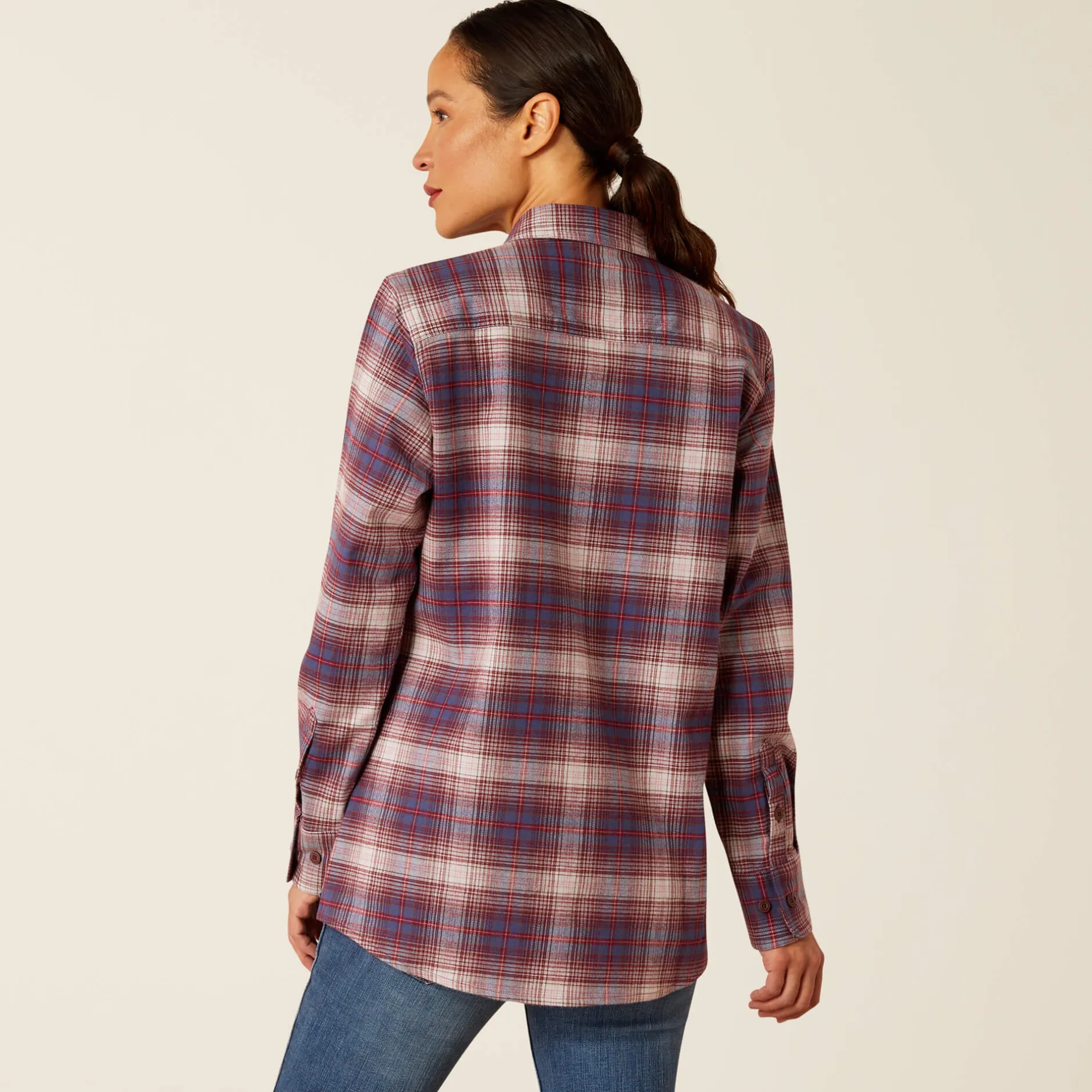 Ariat Tops & T-Shirts|Oberteile & T-Shirts*Rebar Flannel DuraStretch Work Shirt PEARL GREY