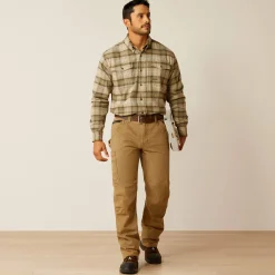 Ariat Tops & T-Shirts|Work*Rebar Flannel DuraStretch Work Shirt DEEP LICHEN