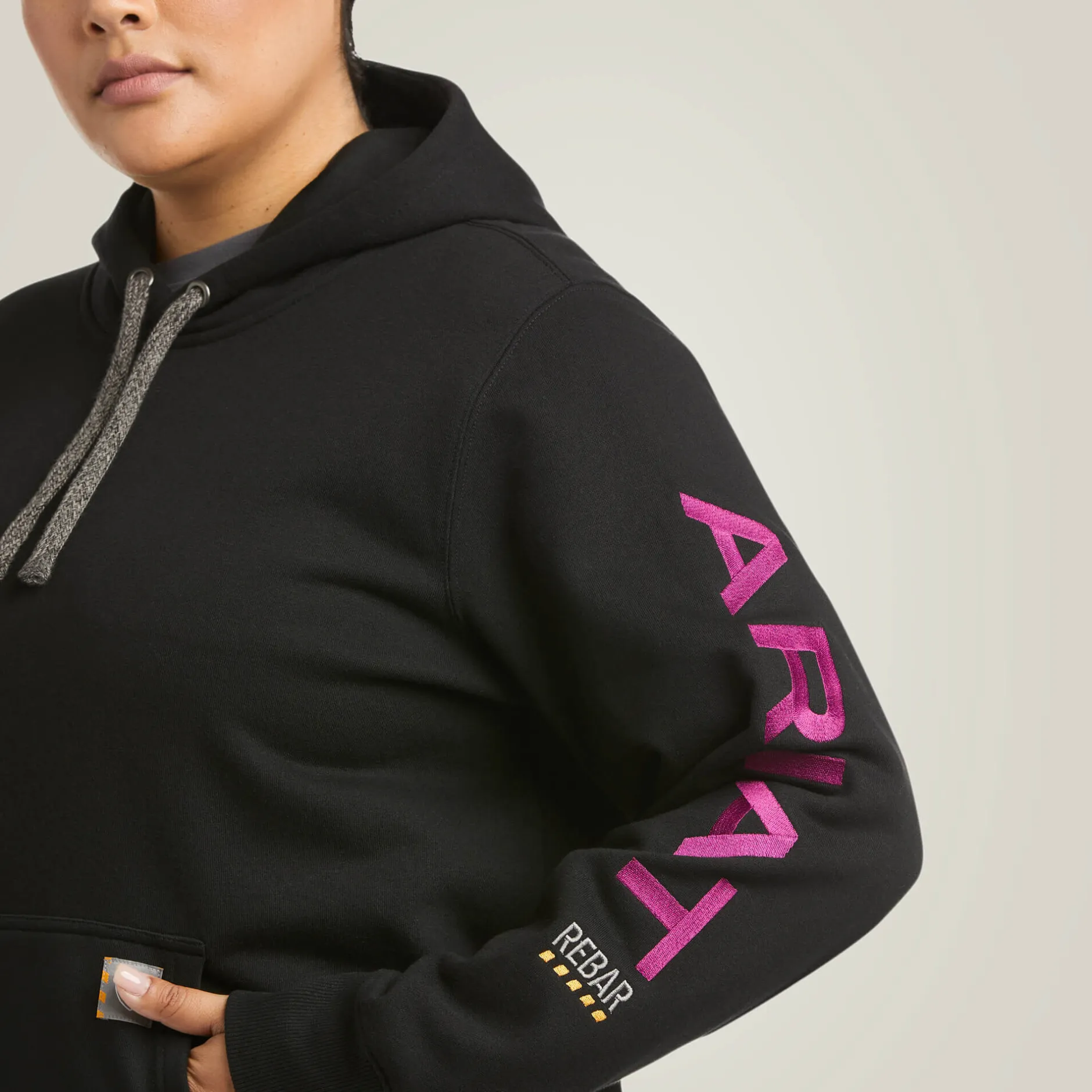 Ariat Hoodies & Sweatshirts|Work*Rebar Graphic Hoodie BLACK/PURPLE
