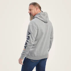 Ariat Hoodies & Sweatshirts|Work*Rebar Graphic Hoodie HEATHER GREY/DEEP ULTRAMARINE