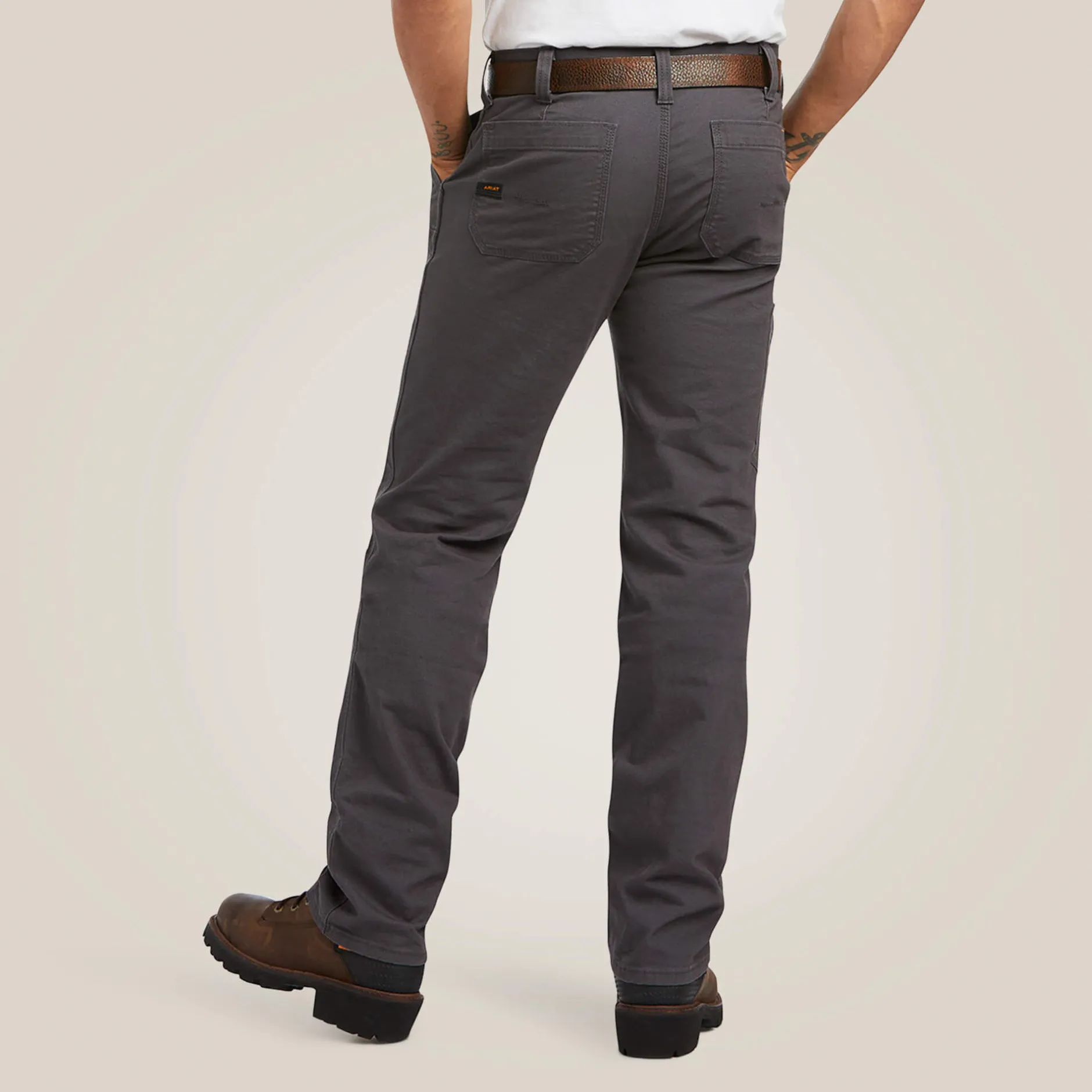 Ariat Arbeitshosen|Work*Rebar M7 DuraStretch Made Tough Double Front Straight Trouser REBAR GREY