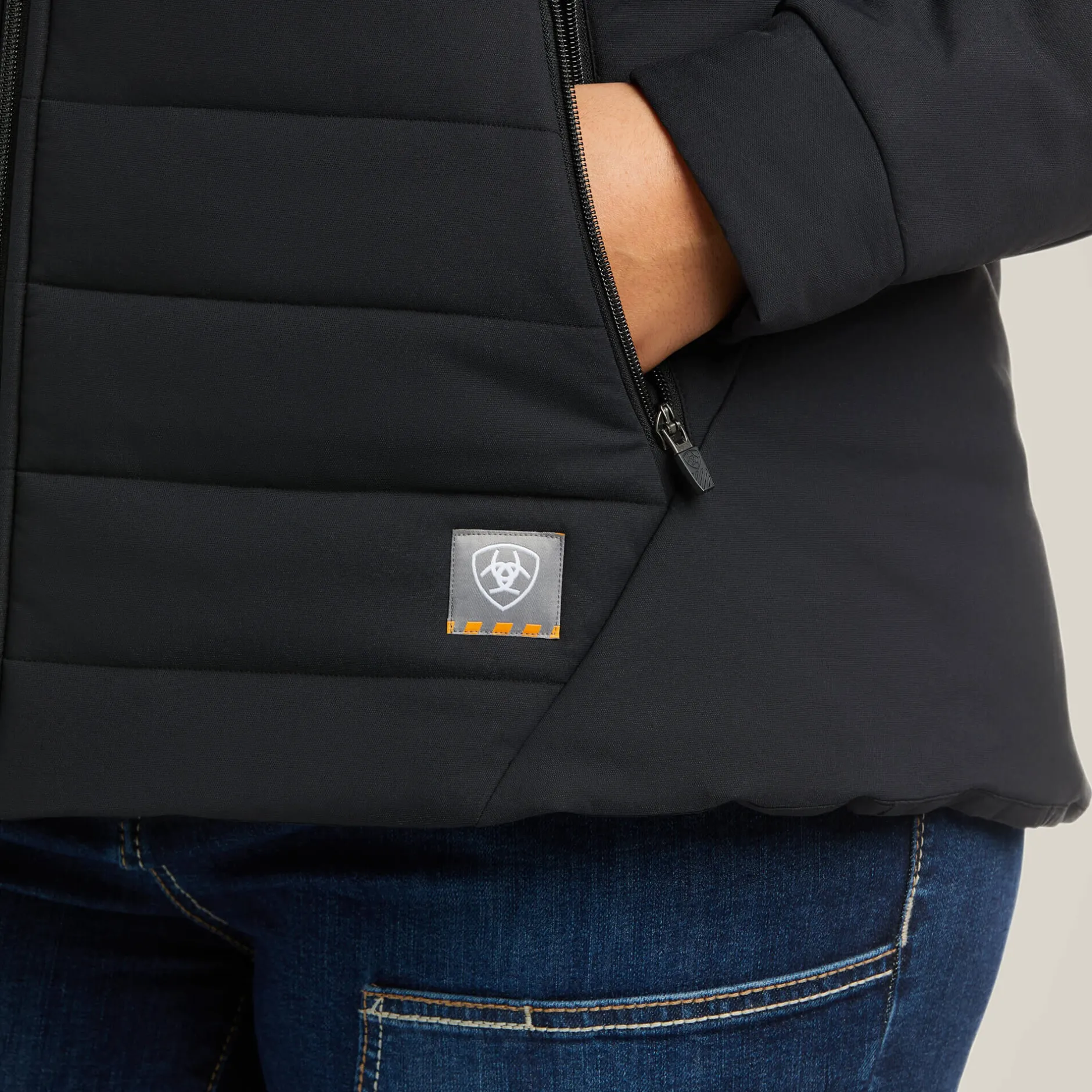Ariat Jacken|Work*Rebar Valkyrie Stretch Canvas Insulated Jacket BLACK