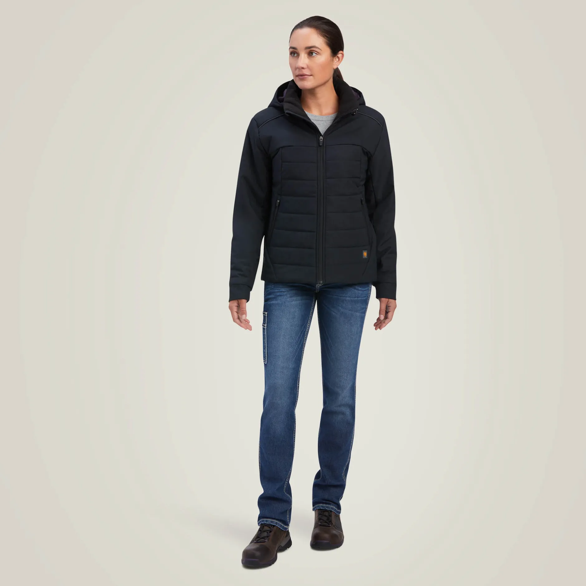 Ariat Jacken|Work*Rebar Valkyrie Stretch Canvas Insulated Jacket BLACK