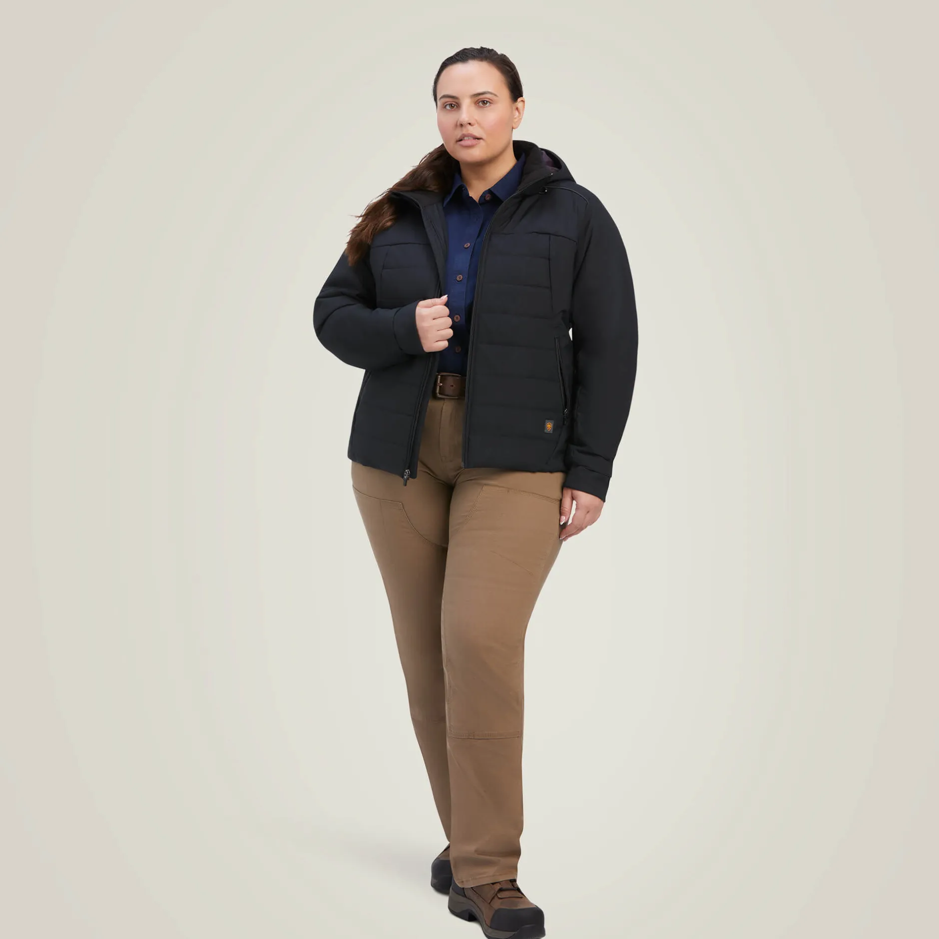 Ariat Jacken|Work*Rebar Valkyrie Stretch Canvas Insulated Jacket BLACK