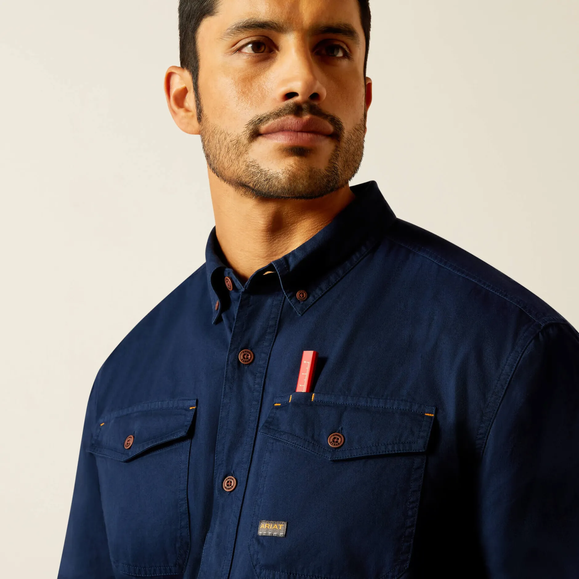 Ariat Tops & T-Shirts|Work*Rebar Washed Twill Work Shirt NAVY