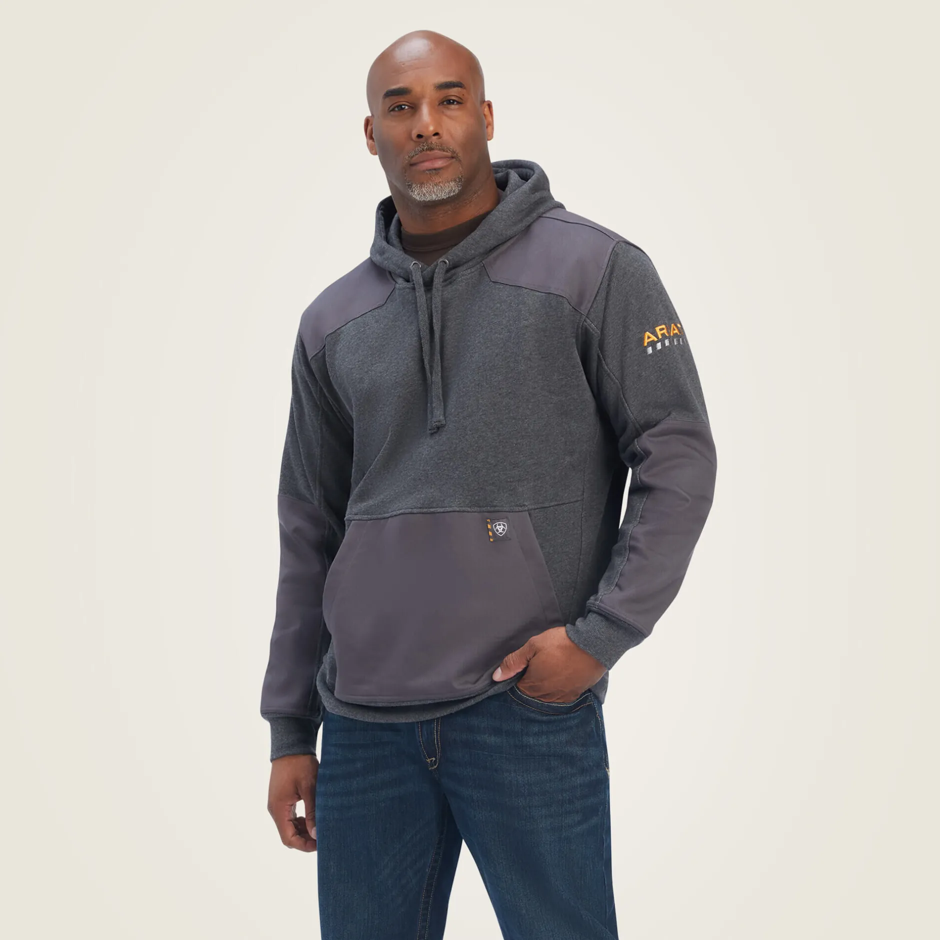 Ariat Hoodies & Sweatshirts|Work*Rebar Workman DuraCanvas Hoodie CHARCOAL HEATHER