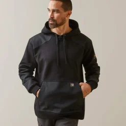 Ariat Hoodies & Sweatshirts|Work*Rebar Workman DuraCanvas Hoodie BLACK/BLACK