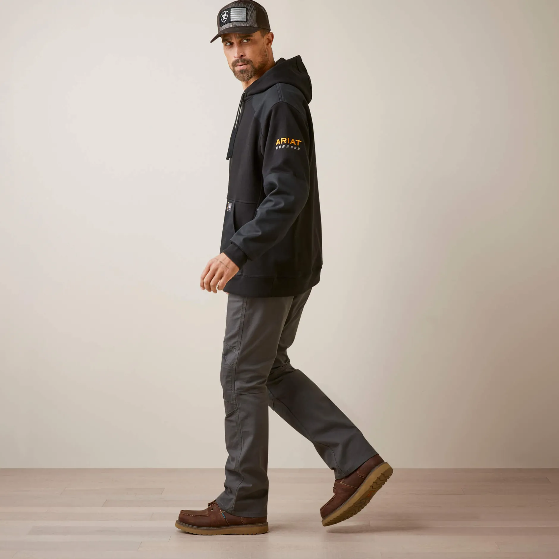 Ariat Hoodies & Sweatshirts|Work*Rebar Workman DuraCanvas Hoodie BLACK/BLACK