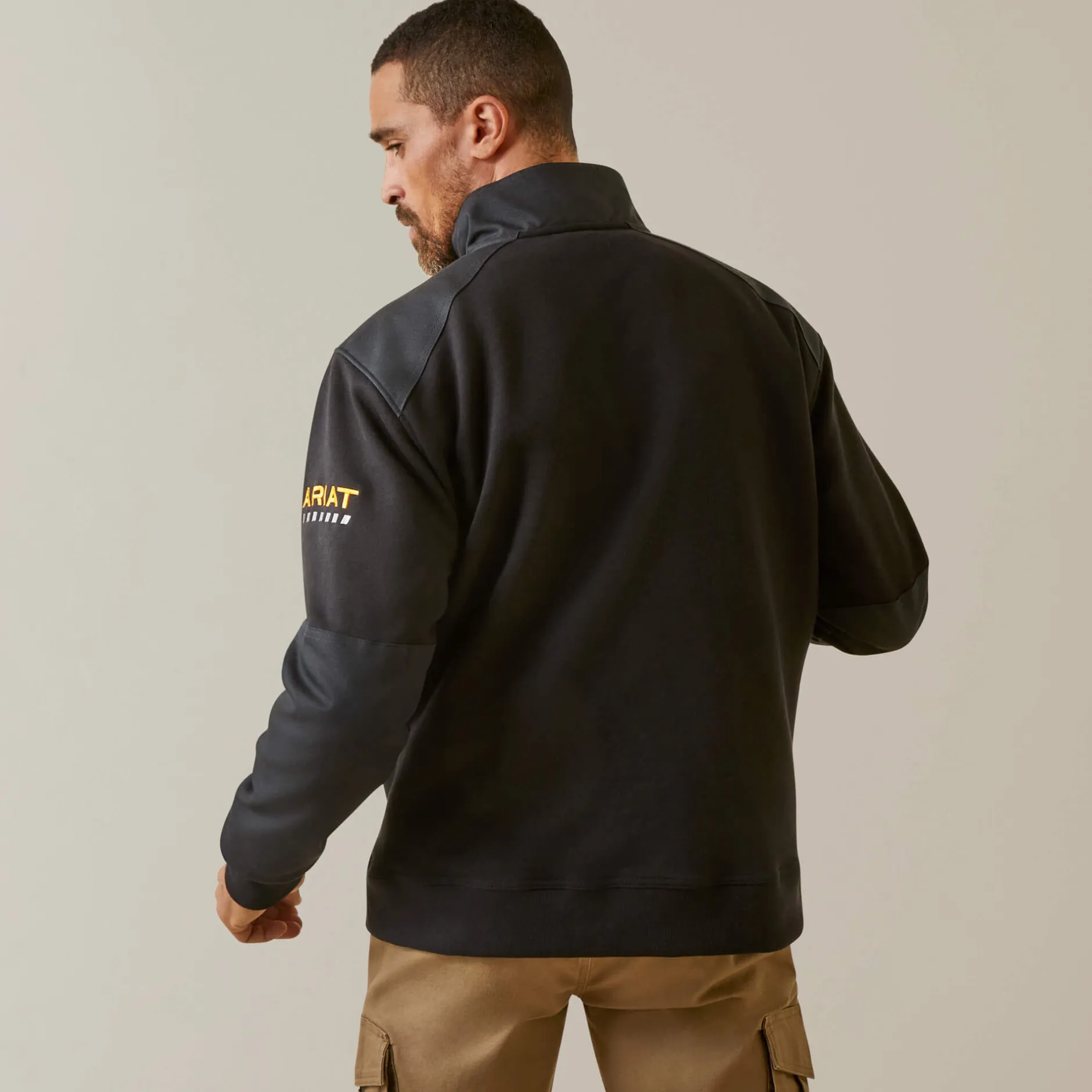 Ariat Hoodies & Sweatshirts|Work*Rebar Workman Duracanvas 1/4 Zip Sweatshirt BLACK/ BLACK