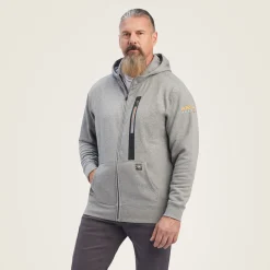 Ariat Hoodies & Sweatshirts|Work*Rebar Workman Full Zip Hoodie HEATHER GREY