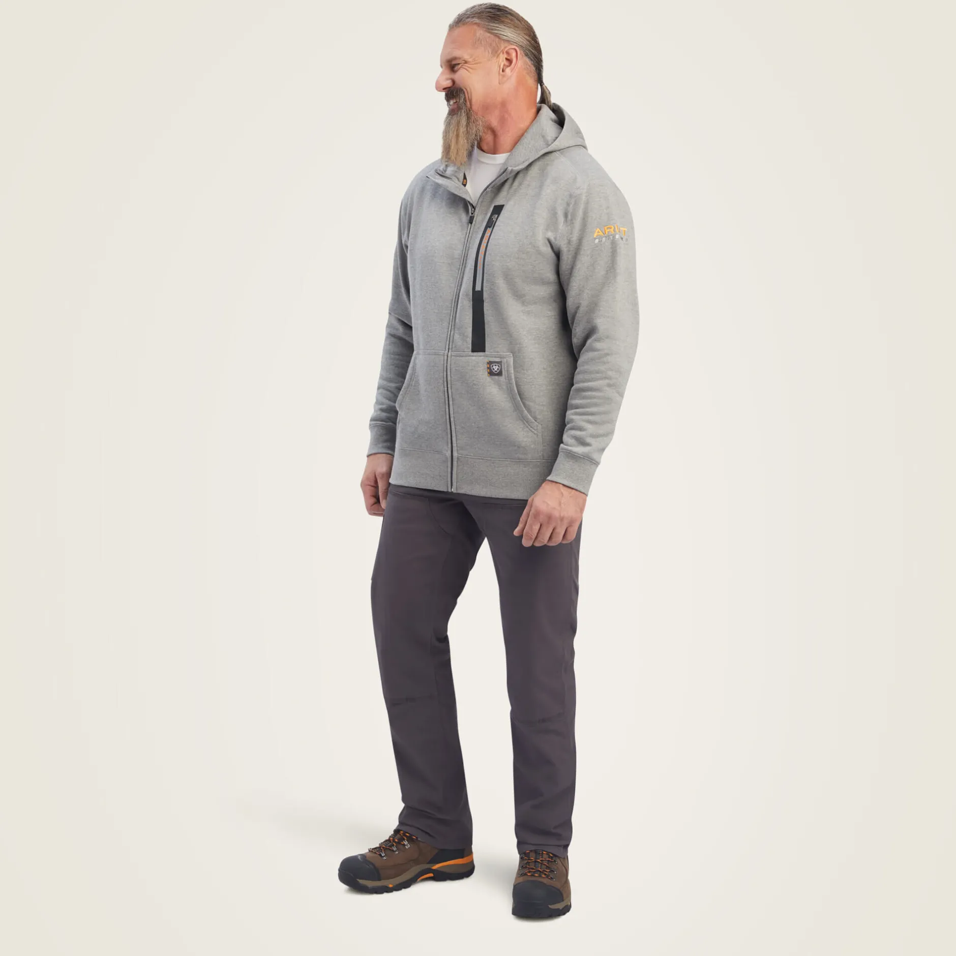 Ariat Hoodies & Sweatshirts|Work*Rebar Workman Full Zip Hoodie HEATHER GREY