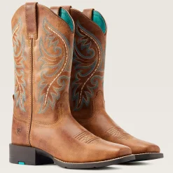 Ariat Performance Westernstiefel|Western*Round Up Back Zip Western Boot DESERT SAND