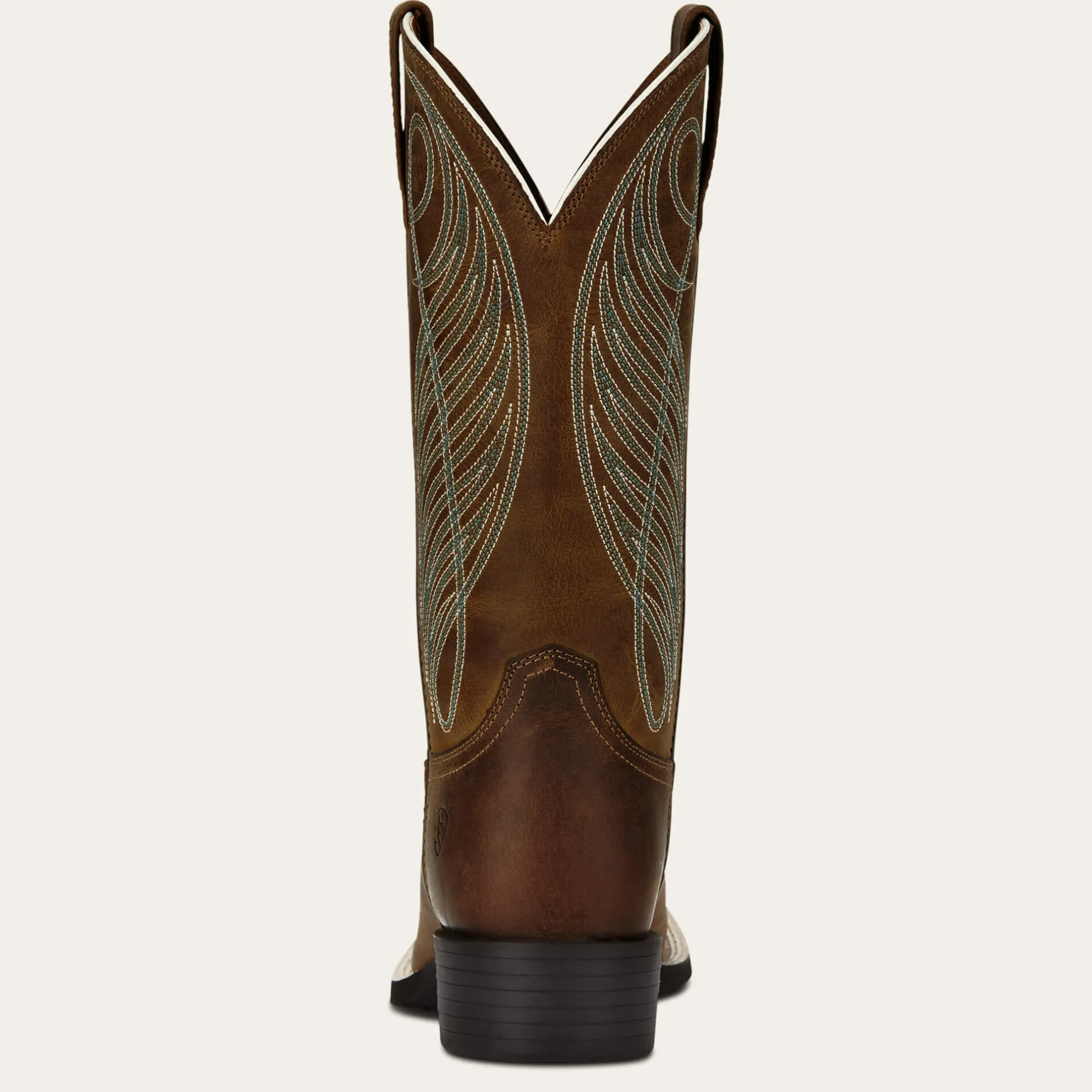 Ariat Performance Westernstiefel|Western*Round Up Wide Square Toe Western Boot POWDER BROWN