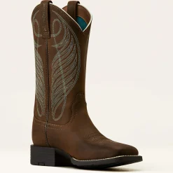 Ariat Performance Westernstiefel|Western*Round Up Wide Square Toe Western Boot POWDER BROWN