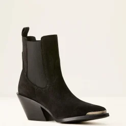 Ariat Fashion-Westernstiefel|Wildleder Schuhe & Stiefel*Shiloh Bootie DISTRESSED BLACK SUEDE