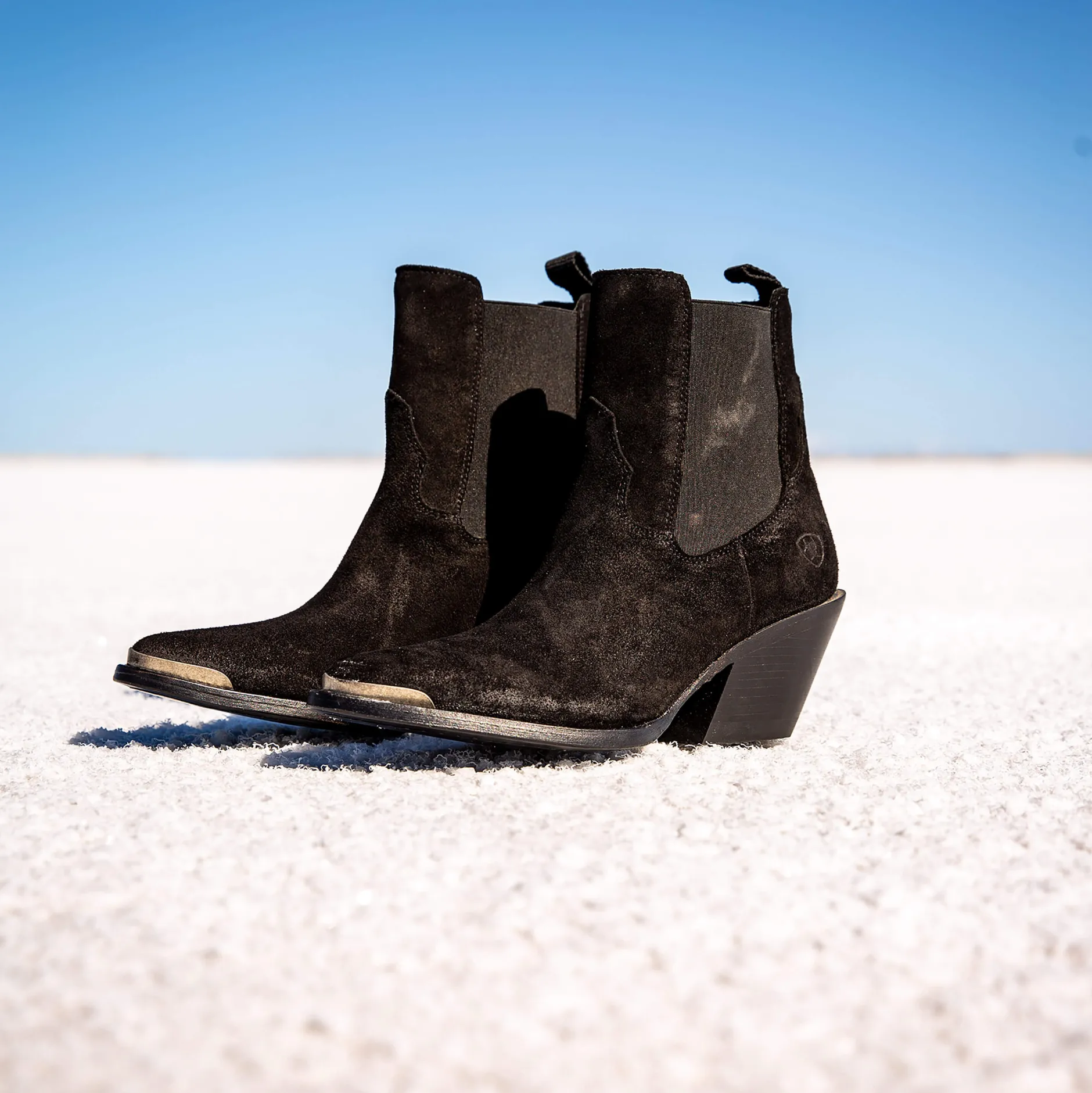 Ariat Fashion-Westernstiefel|Wildleder Schuhe & Stiefel*Shiloh Bootie DISTRESSED BLACK SUEDE