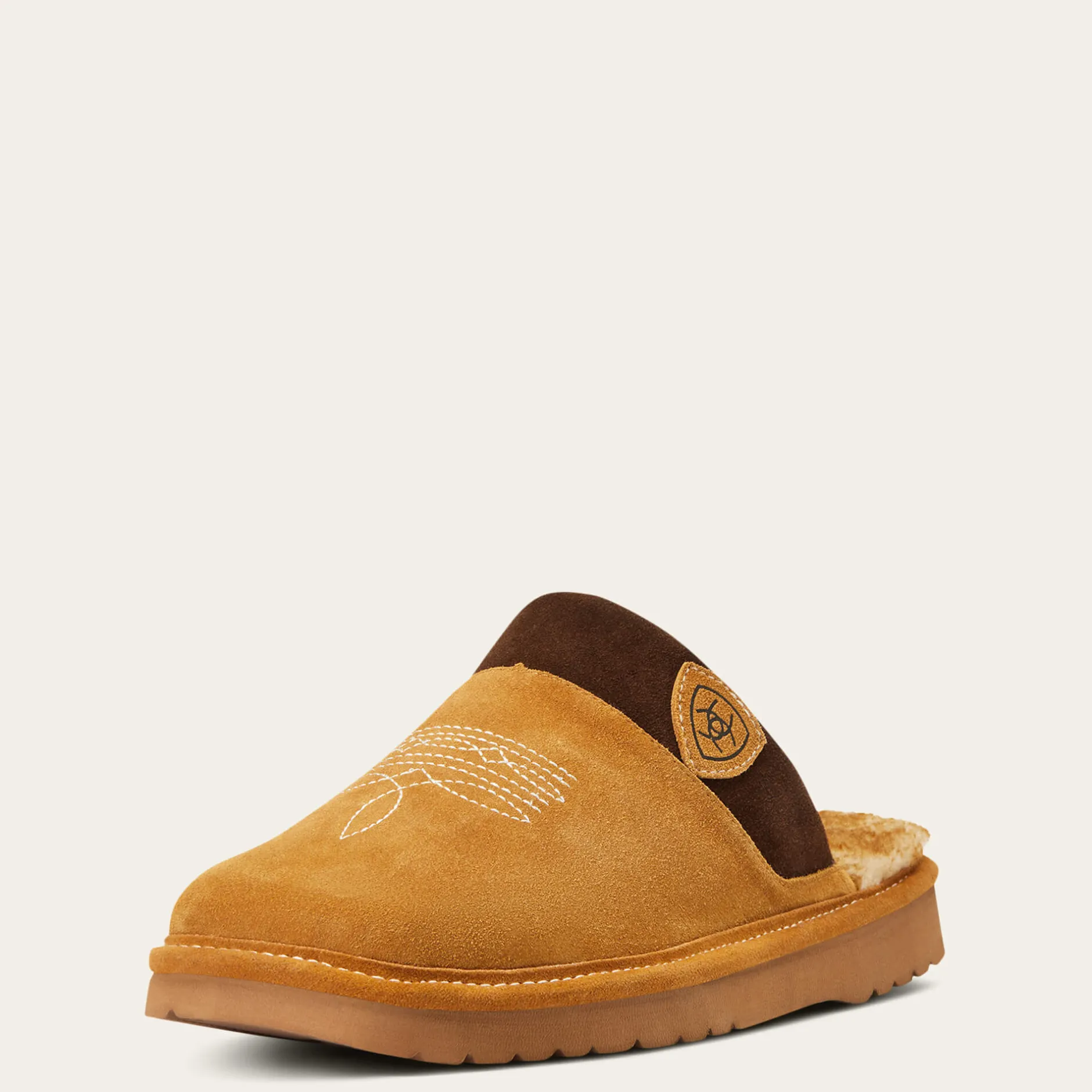 Ariat Pantoletten*Silversmith Square Toe Slipper CHESTNUT