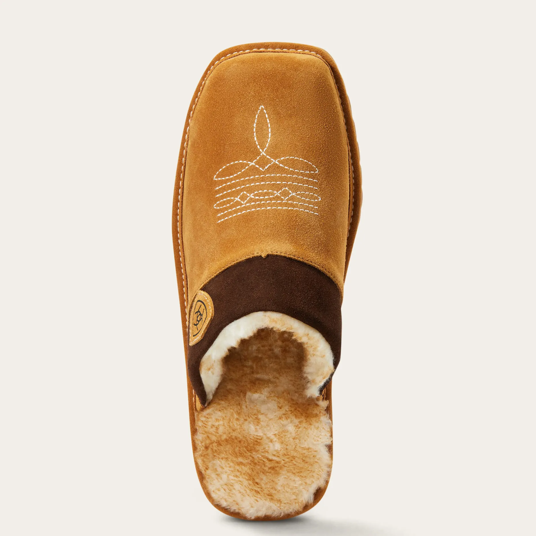 Ariat Pantoletten*Silversmith Square Toe Slipper CHESTNUT
