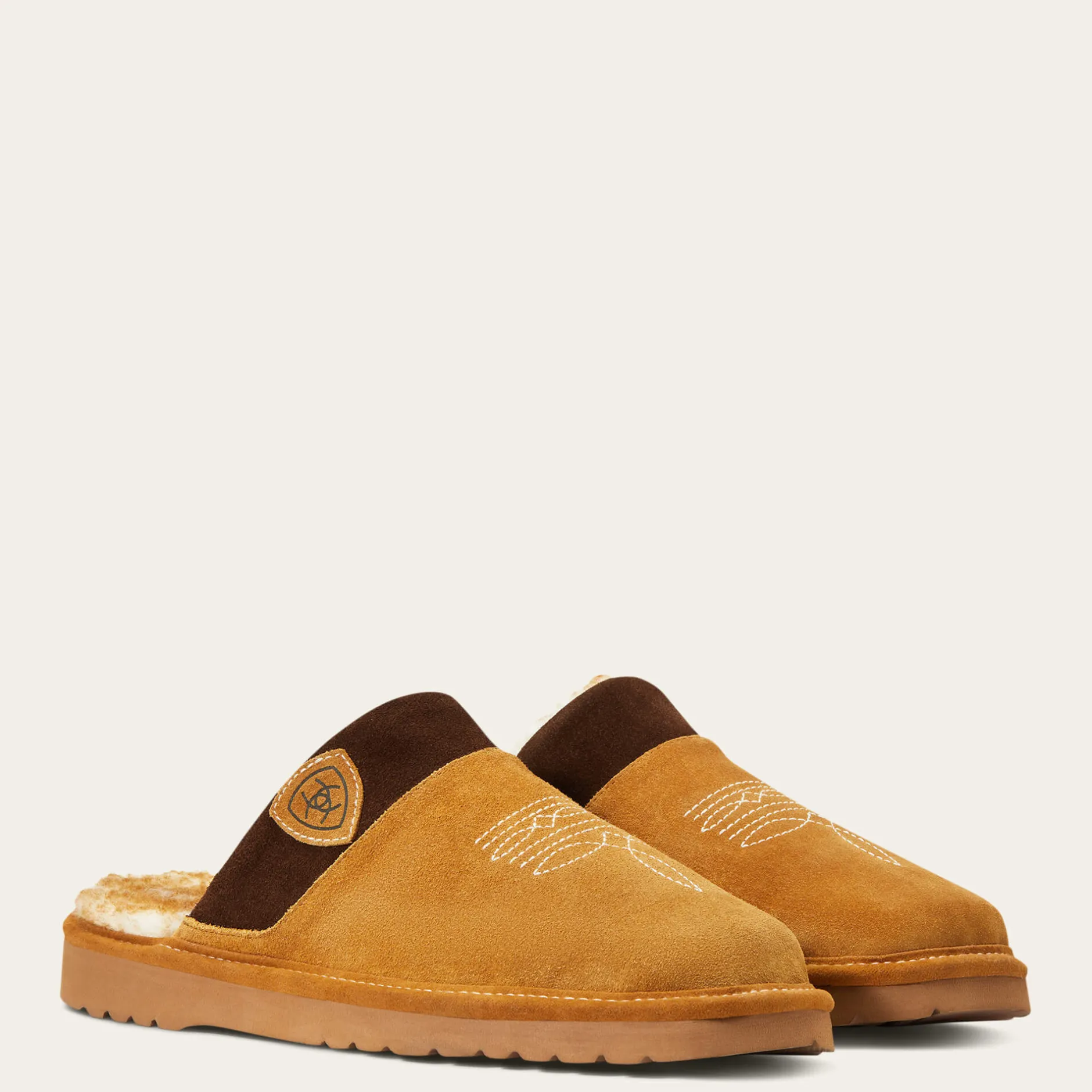 Ariat Pantoletten*Silversmith Square Toe Slipper CHESTNUT