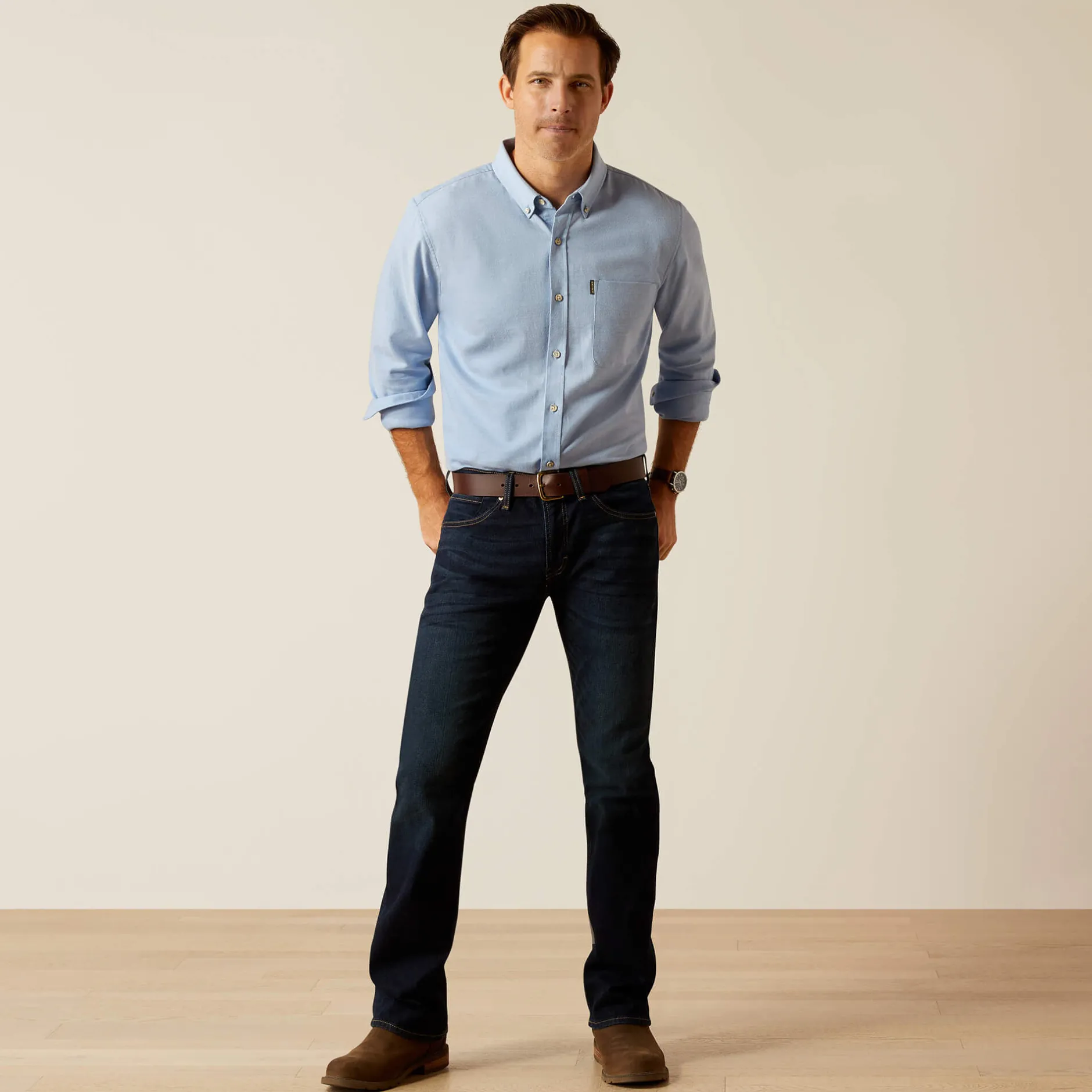 Ariat Oberteile & T-Shirts*Simmental Shirt CHAMBRAY BLUE