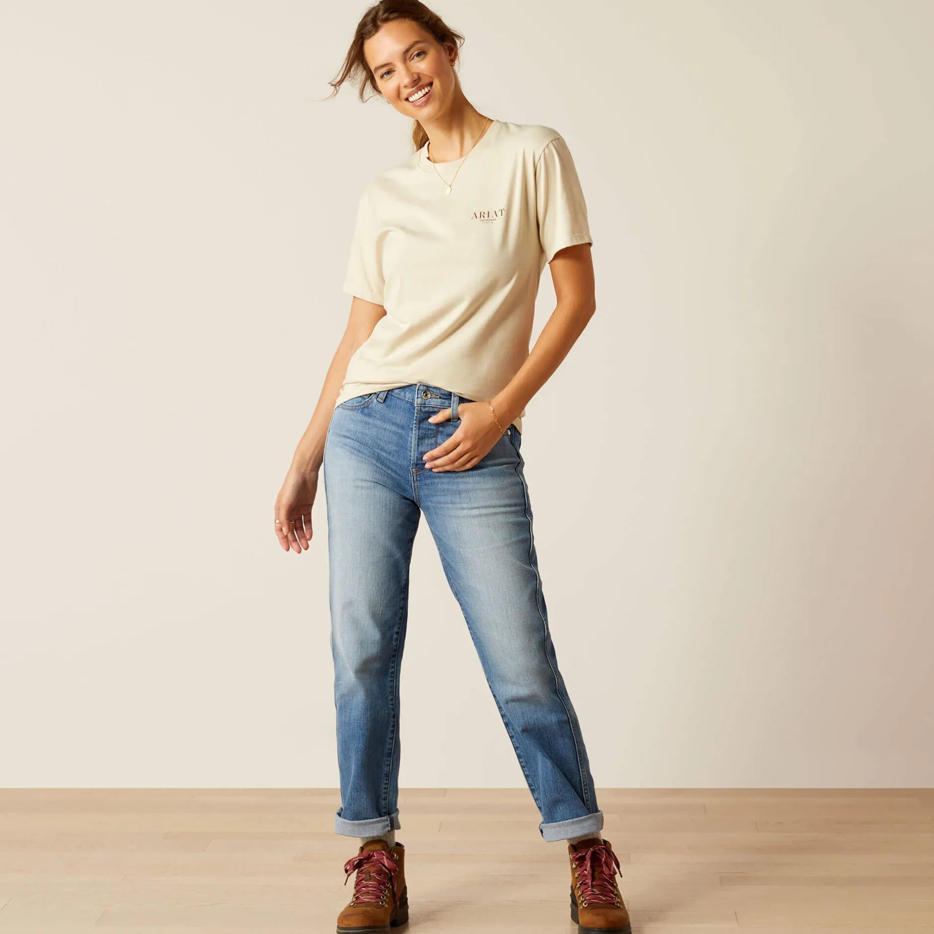 Ariat Oberteile & T-Shirts*Stamp Seal T-Shirt NATURAL