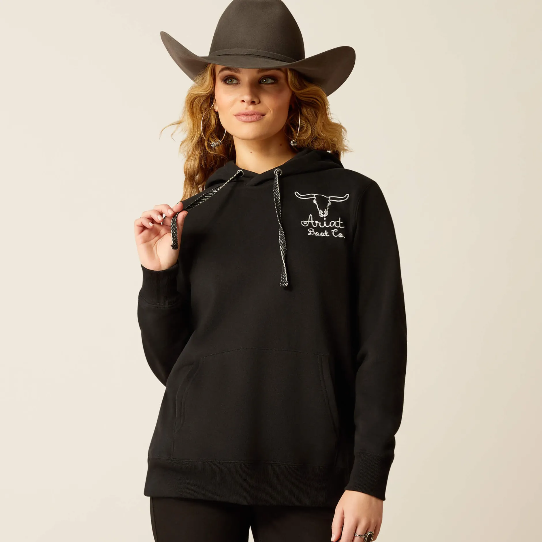 Ariat Hoodies & Sweatshirts|Sweatshirts & Hoodies*Steer Stitch Hoodie BLACK