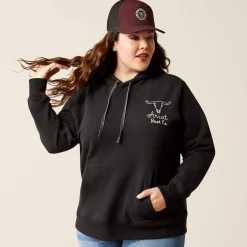 Ariat Hoodies & Sweatshirts|Sweatshirts & Hoodies*Steer Stitch Hoodie BLACK
