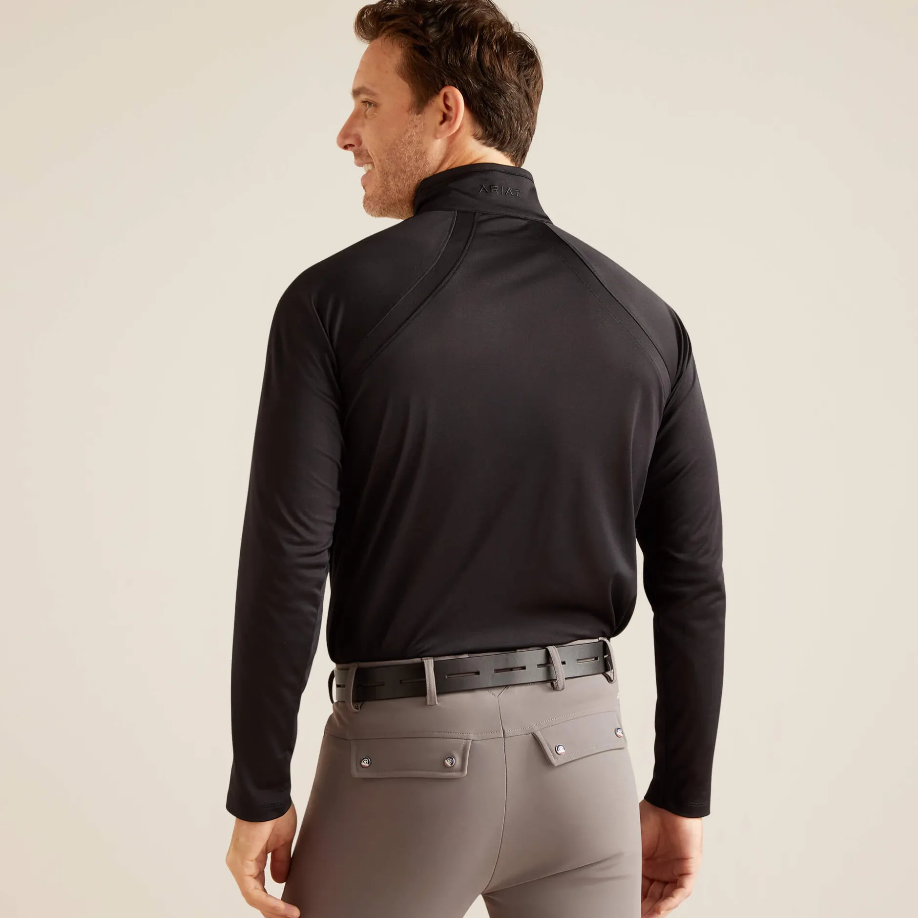 Ariat Oberteile & T-Shirts*Sunstopper 3.0 1/4 Zip Baselayer BLACK