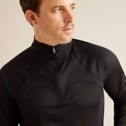 Ariat Oberteile & T-Shirts*Sunstopper 3.0 1/4 Zip Baselayer BLACK