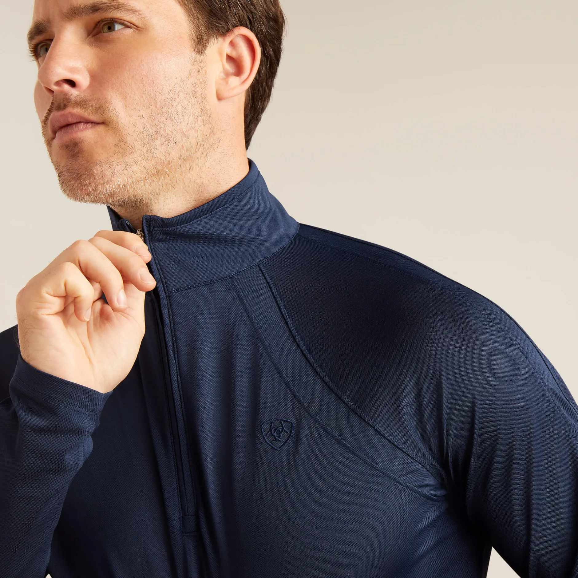 Ariat Oberteile & T-Shirts*Sunstopper 3.0 1/4 Zip Baselayer NAVY ECLIPSE
