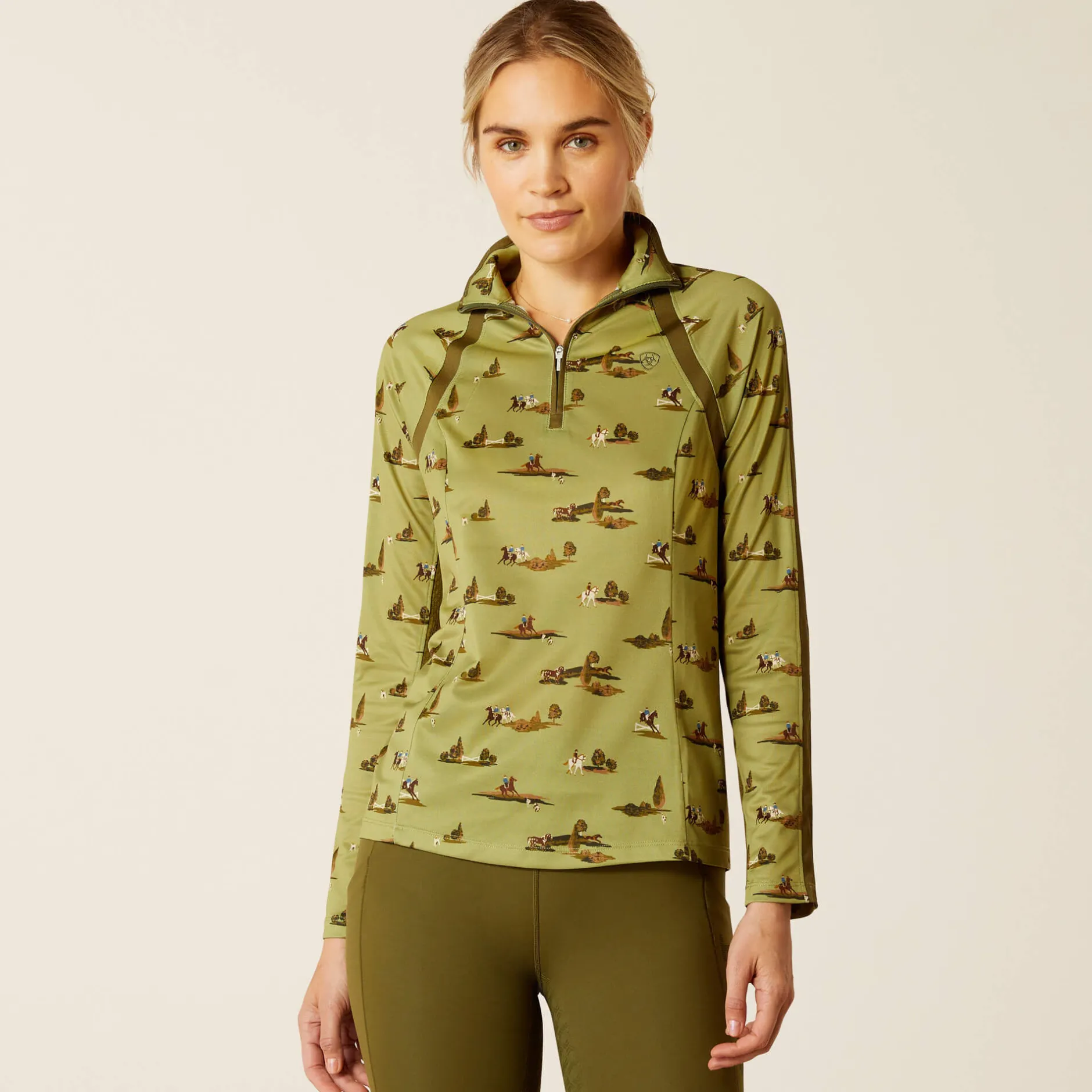 Ariat Oberteile & T-Shirts*Sunstopper 3.0 1/4 Zip Baselayer HACKING AROUND