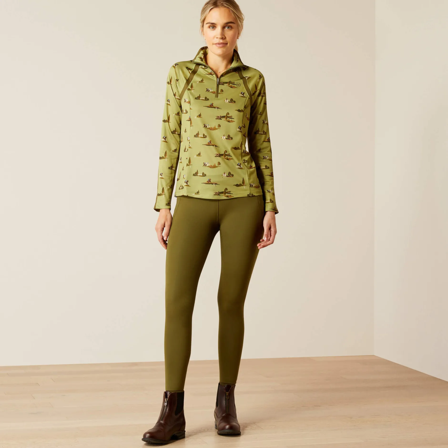 Ariat Oberteile & T-Shirts*Sunstopper 3.0 1/4 Zip Baselayer HACKING AROUND